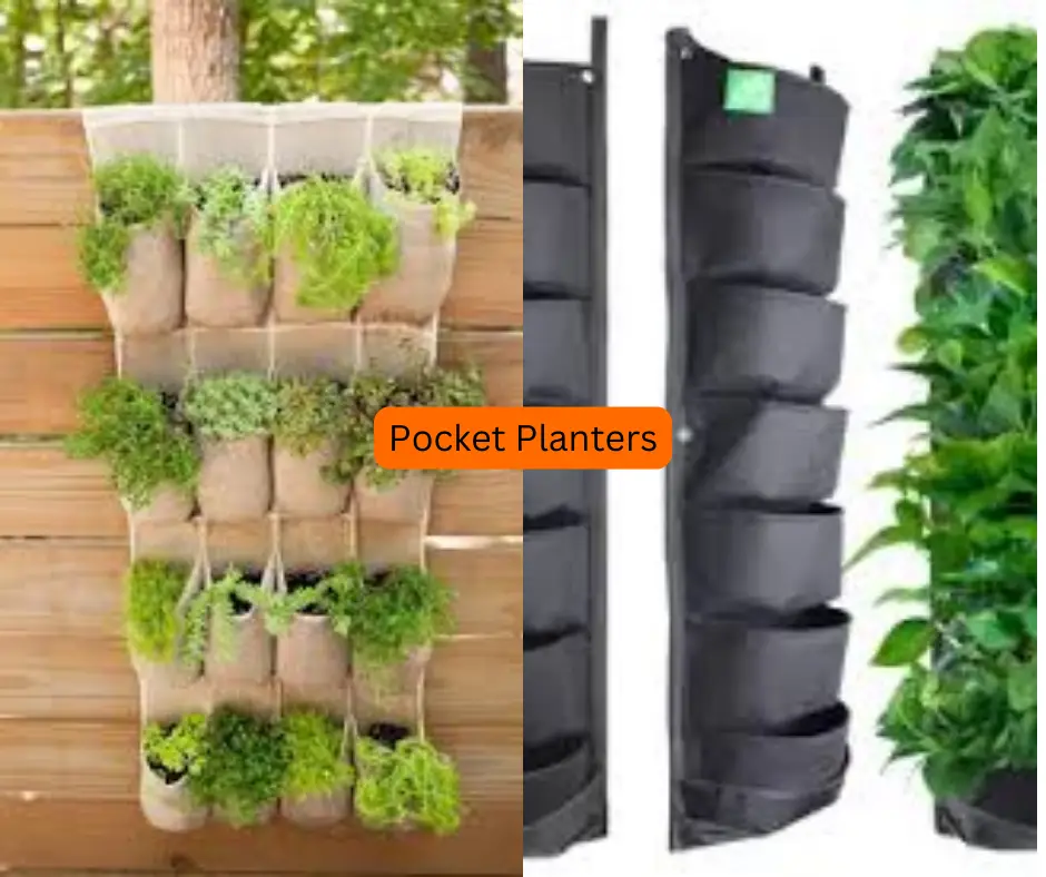 Pocket planters: Indoor vertical gardens